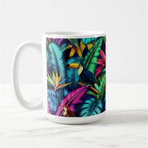 Exotic Birds Jungle Dreams Seamless Surface Patter