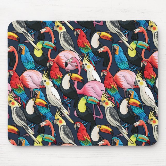 Exotic birds mouse pad (Front)