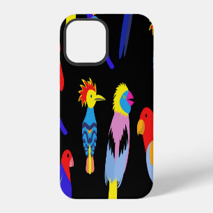 Exotic Birds Paradise Toucan Pattern iPhone 12 Case