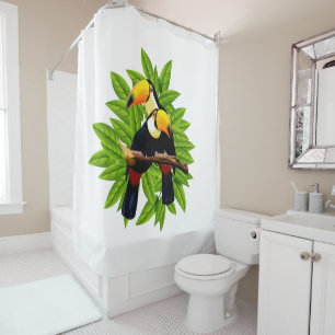 Exotic Birds Shower Curtain