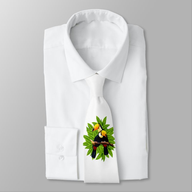 Exotic Birds Tie (Tied)