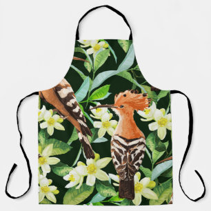 Exotic Birds: Tropical Vintage Print Apron