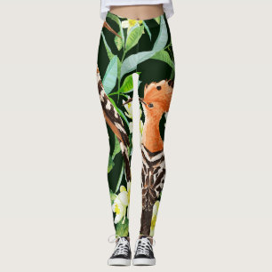 Exotic Birds: Tropical Vintage Print Leggings