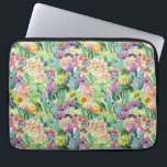 Exotic Blooming Watercolor Cacti Pattern Laptop Sleeve<br><div class="desc">Exotic watercolor blooming cacti with flowers pattern.  | © and ® Bigstock® - All Rights Reserved.</div>