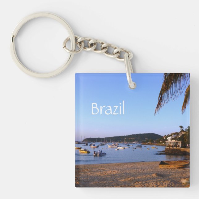 Exotic Brazilian Beach Keychain (Front)