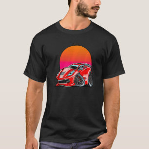 Exotic Car Turbo Sports Sunset Car T-Shirt