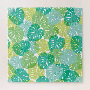 Exotic Cheese Plant: Tropical Monstera Jigsaw Puzzle