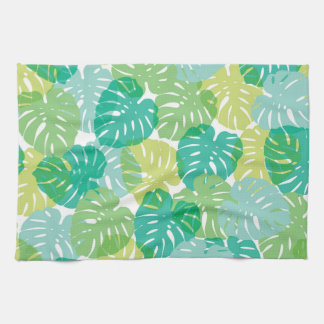 Exotic Cheese Plant: Tropical Monstera Tea Towel