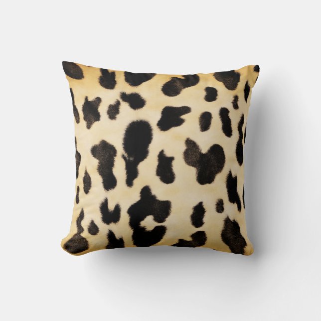 Exotic Cheetah Print Throw Pillow (Front)