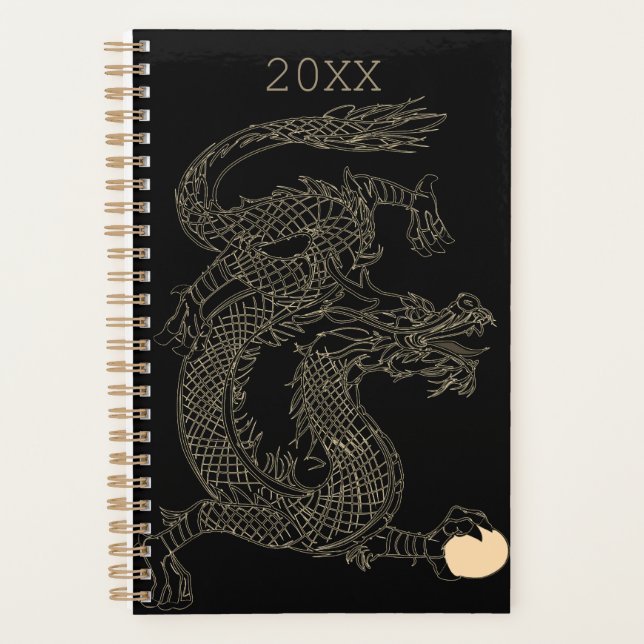 Exotic Chinese Dragon Magical Creature   Planner (Front)
