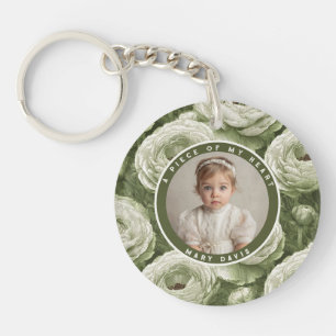 Exotic Christmas Gifts For Men Custom Ranunculus Key Ring