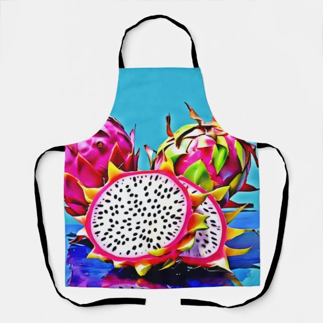 Exotic Dragon Fruit Art Apron (Front)