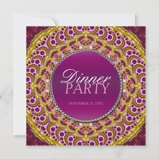 Exotic Eastern Dinner Party Special Invitation (Front)