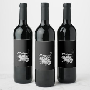 Exotic Elixirs: Scorpion & Frog Wine Collection  Label