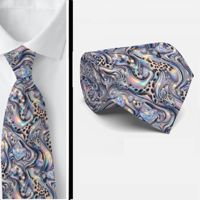 Exotic Faux Silk | Luxury Trendy Opal Gentleman's Tie (Creator Uploaded)