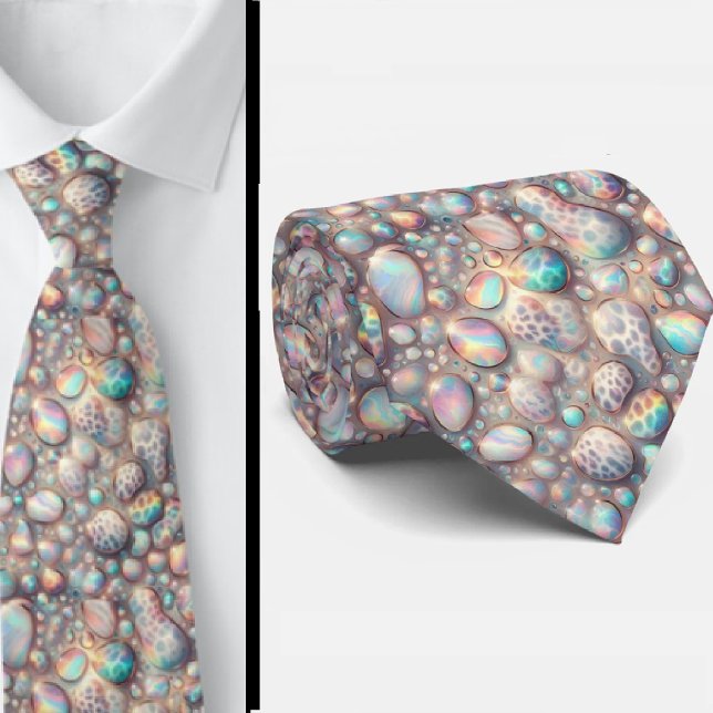 Exotic Faux Silk | Luxury Trendy Opal Gentleman's Tie (Creator Uploaded)