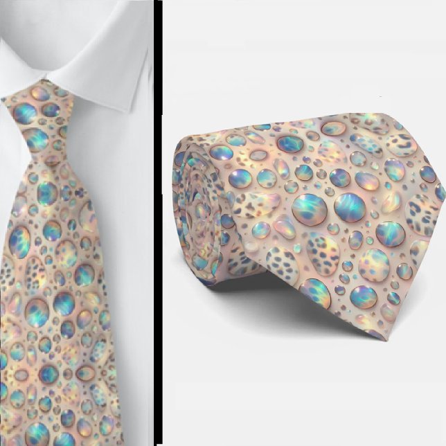 Exotic Faux Silk | Luxury Trendy Opal Gentleman's Tie (Creator Uploaded)