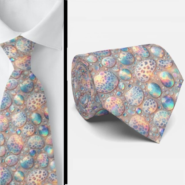 Exotic Faux Silk | Luxury Trendy Opal Gentleman's Tie (Creator Uploaded)