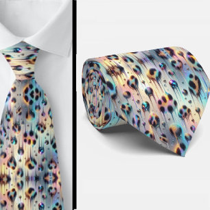 Exotic Faux Silk Luxury Trendy Opal Gentleman's Tie