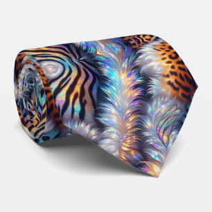 Exotic Faux Silk Luxury Wild Animal Gentleman's Tie