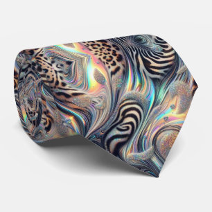 Exotic Faux Silk Luxury Wild Animal Gentleman's Tie