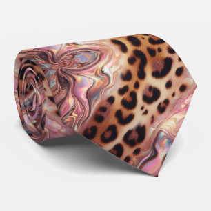 Exotic Faux Silk Luxury Wild Animal Gentleman's Tie