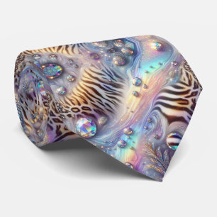 Exotic Faux Silk Luxury Wild Animal Gentleman's Tie
