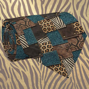 Exotic Faux Silk Luxury Wild Animal Gentleman's Tie
