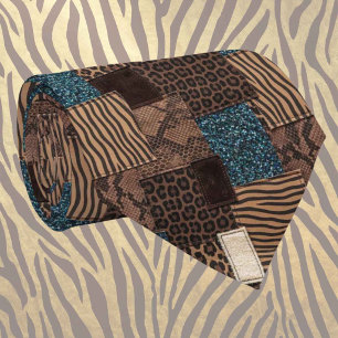 Exotic Faux Silk Luxury Wild Animal Gentleman's Tie