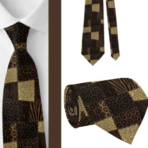 Exotic Faux Silk Luxury Wild Animal Gentleman's Tie