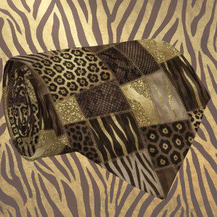 Exotic Faux Silk Luxury Wild Animal Gentleman's Tie
