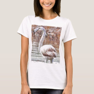 Exotic Flamingo Watercolor T-Shirt