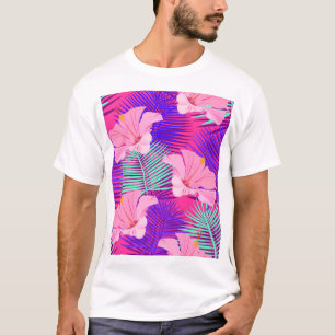 Exotic Flamingos: Tropical Pink Vintage. T-Shirt