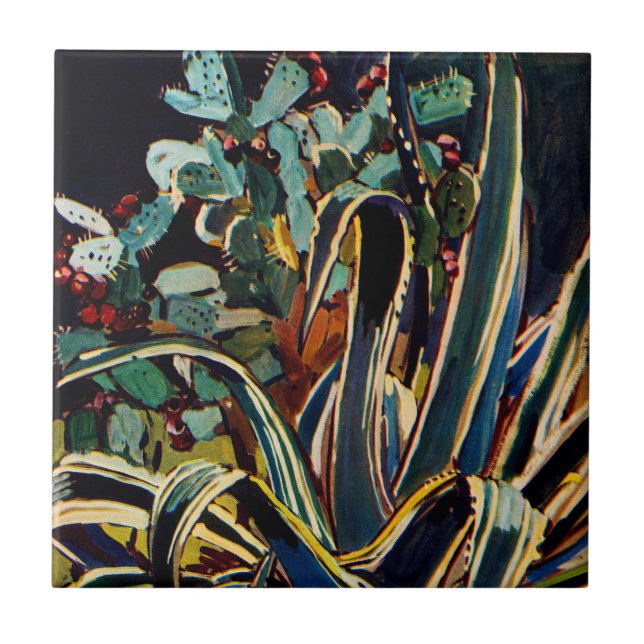 Exotic Flora #4 at SunshineDazzle Tile (Front)