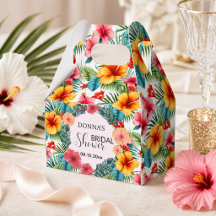 Exotic Floral Hawaiian Bridal Shower