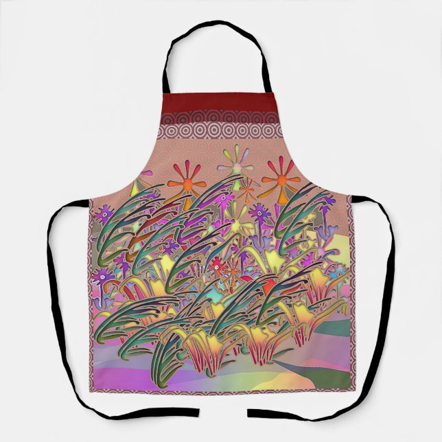 Exotic Flower Garden  Apron (Front)