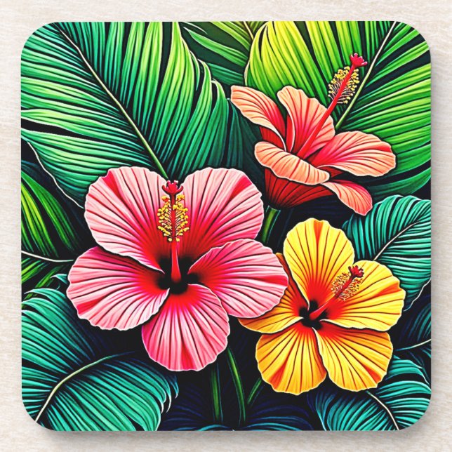 Exotic Flower Garden Dreams Coaster (Front)