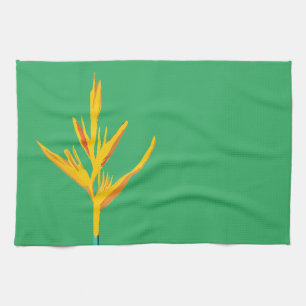 Exotic Flower Tea Towel
