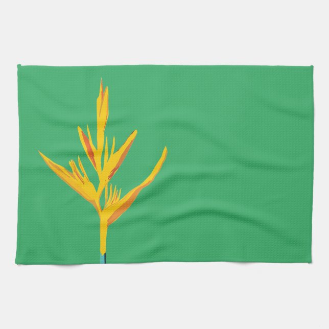 Exotic Flower Tea Towel (Horizontal)