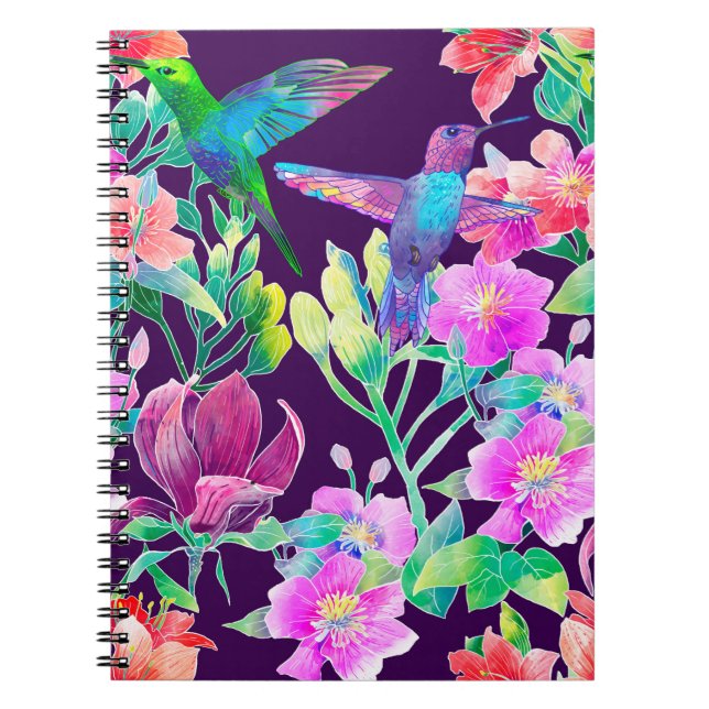 Exotic flowers and birds notebook (Front)