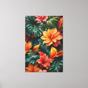 Exotic flowers  canvas print
