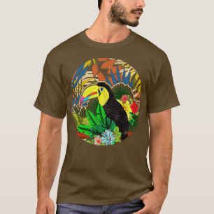 Exotic Flowers Ornithologist Bird Watcher Exotic B T-Shirt
