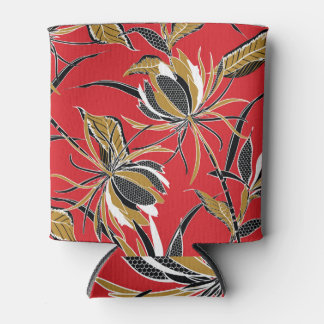 Exotic Flowers: Polka Dot Vintage Can Cooler