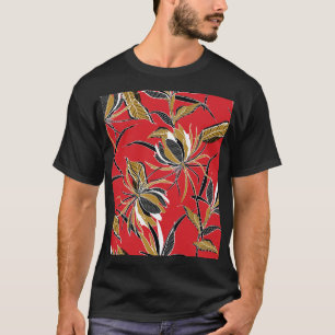 Exotic Flowers: Polka Dot Vintage T-Shirt