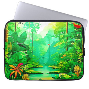 Exotic Forest Design Laptop Sleeve