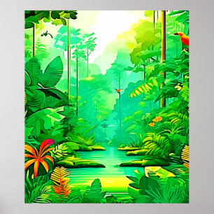 Exotic Forest Design Poster