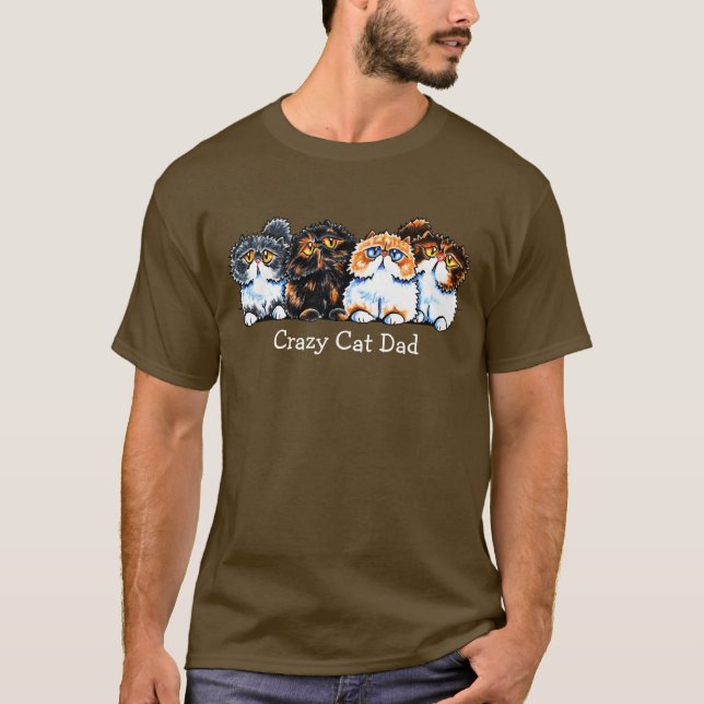 Exotic Foursome Cats Personalised T-Shirt (Front)
