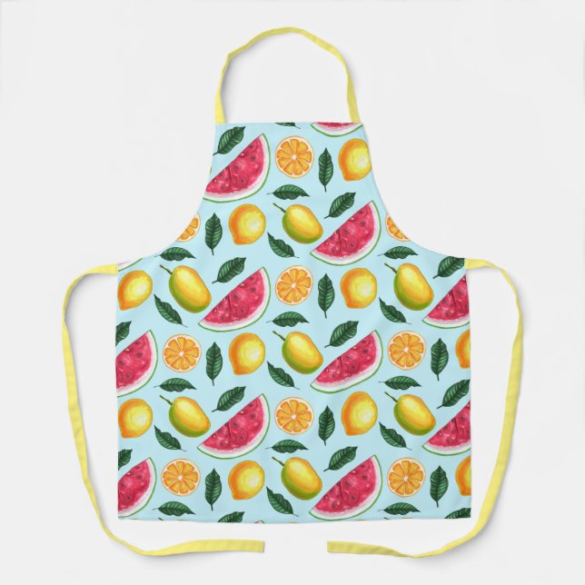 Exotic Fruit Pattern Apron (Front)
