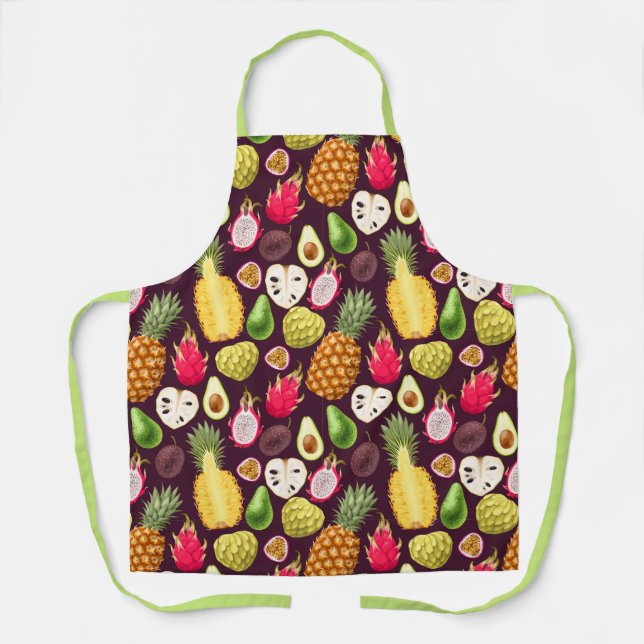 Exotic Fruit Pattern Apron (Front)