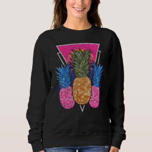 Exotic Fruit Synthwave Pineapple Vaporwave Tropica Sweatshirt